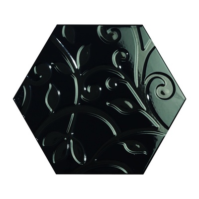 Bestile Toscana Grabados Negro 25,8x29 - керамическая плитка и керамогранит