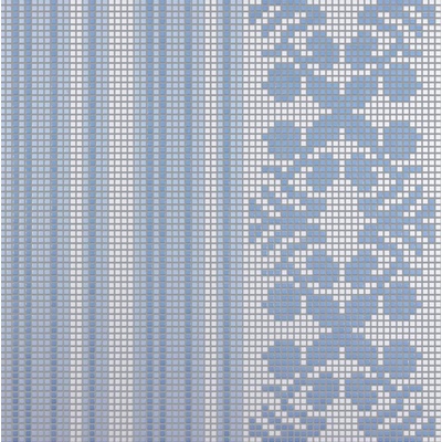 Bisazza Decori Opus Romano 06004556SL Wallpaper Blue 87.9x87.9