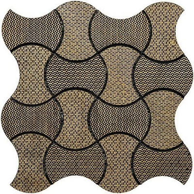 Skalini Torino TRN-4 Черно Золотая 28,5x28,5 - керамическая плитка и керамогранит