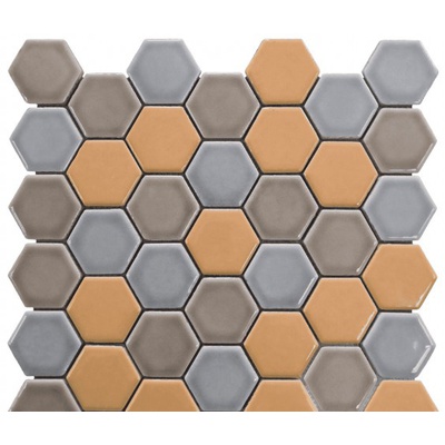 Bars Crystal Керамическая мозаика Orange Hexagon mix 30.15x30.15