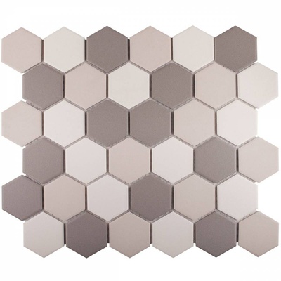 Starmosaic Homework JMT55221 Hexagon small Grey Mix Antislip. 32.5x28.2