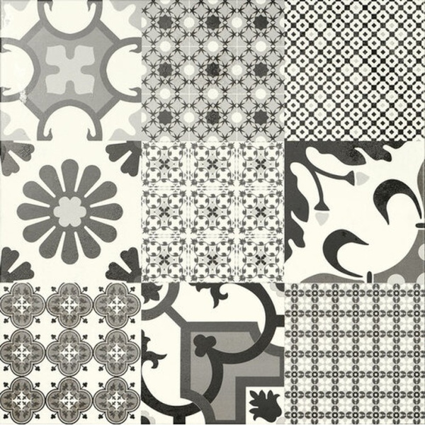 El Molino Logos Negro Satin 58x58