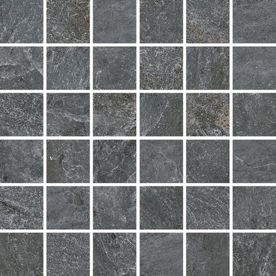 Monocibec Ceramiche Dolomite 92926 Dark Mosaico 4.7x4.7 Su Rete 30x30