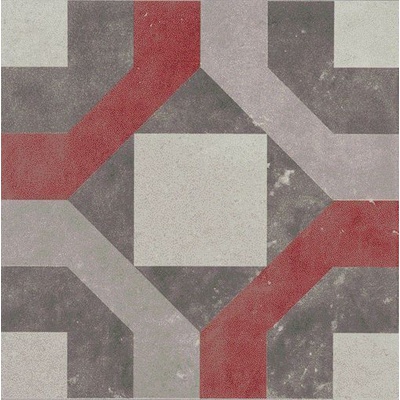 Abk Docks Dec. Combi 4 Gri/Rosso Rett. 30x30