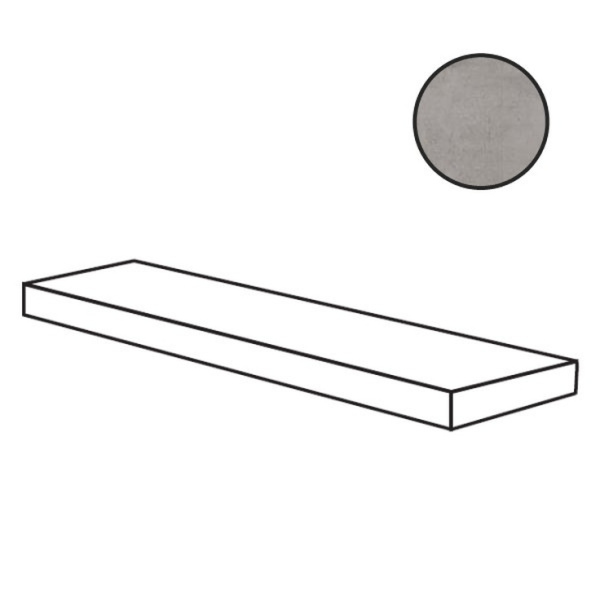 Flaviker PI.SA Rebel 0004083 Angolare Plus Dx Silver Ret 32x120