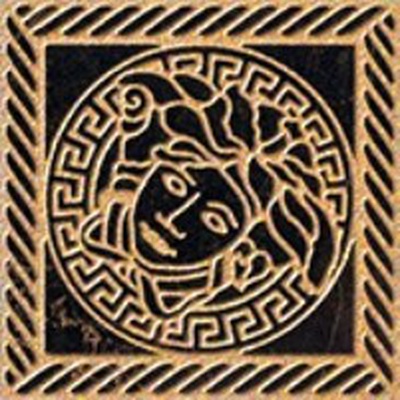 Versace Marble 240303 Tozzetto Medusa Nero Sab 11.5x11.5