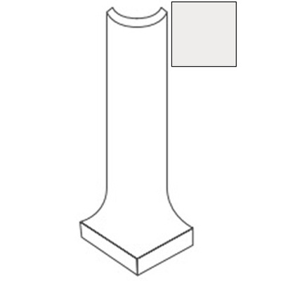 CE.SI. Matt Cove Base Ang. Est. Bianco 10x2.5