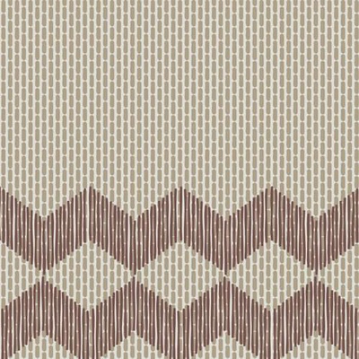 Mutina Tape RETA57 Zigzag Half Brown 20,5x20,5