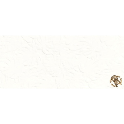 Roberto Cavalli Home Natural 532041 Leaves White Logo 32x75