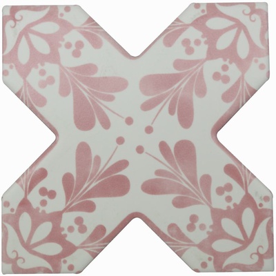 Cevica Becolors Cross Stencil Coral 13.25x13.25