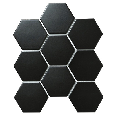 Starmosaic Homework SBH4810 Hexagon big Black Matt-2 29.5x25.6