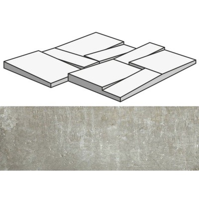 Rex Ceramiche Matieres 755945 Nuage Mod Muretto 3D 30x30