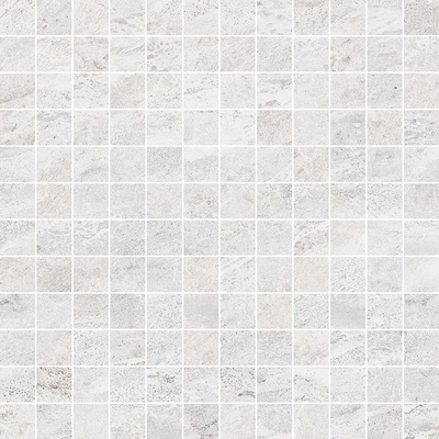 Monocibec Ceramiche Dolomite 95620 White Mosaico 2.5x2.5 Su Rete 30x30