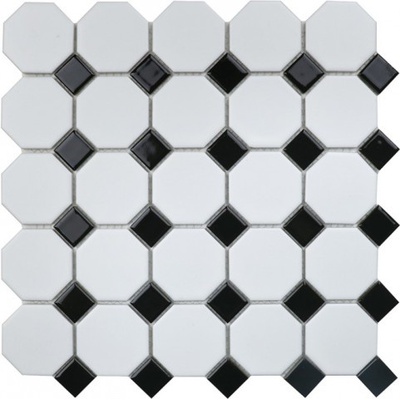 Starmosaic Homework IDLA2575 Octagon small White/Black Matt 29.5x29.5