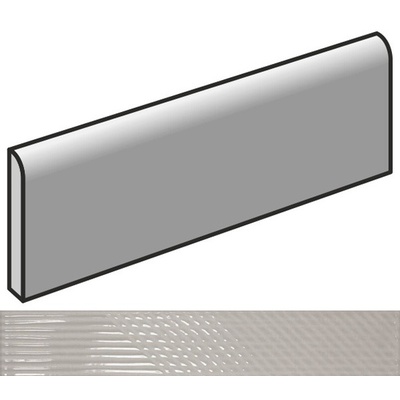 Equipe Fragments 23877 Bullnose Light Grey 6.5x20