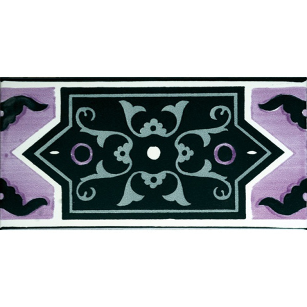 Francesco De Maio Fiori Scuri Iaconti Nero/Lilla/Grigio 20x20