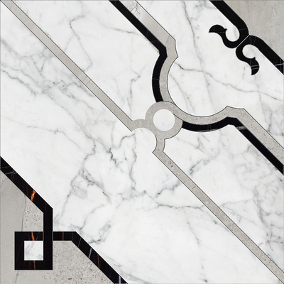Kerranova Marble Trend K-1000/MR/d01-cut/600x600x10 Carrara 60x60