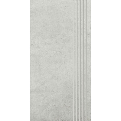 Grupa Paradyz Scratch Bianco Stopnica Prosta Nacinana Polpoler G1 29,8x59,8 - керамическая плитка и керамогранит