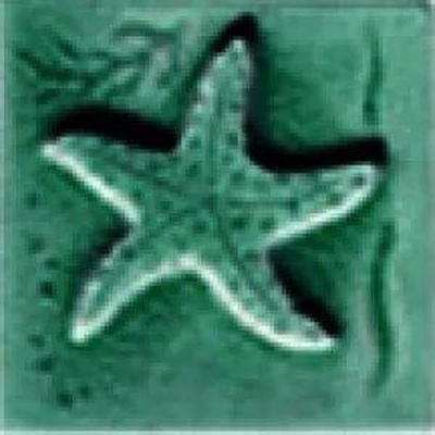 Cerasarda Pitrizza 1031839 Inserto Conchiglie Verde Smeraldo 5x5