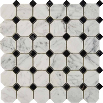 Pixel mosaic Каменная Мозаика PIX209 Bianca Carrara 30,5x30,5