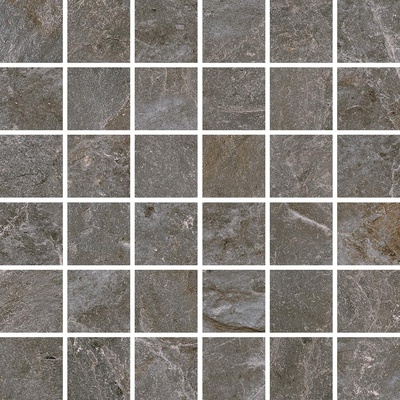 Monocibec Ceramiche Dolomite 92923 Grey Mosaico 4.7x4.7 Su Rete 30x30