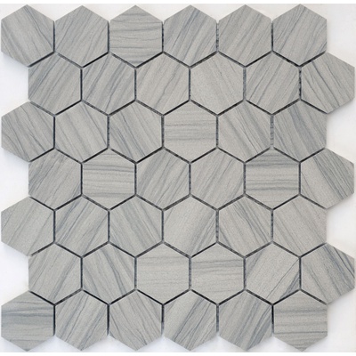 Leedo Pietrine Hexagonal Marmara Grey Pol Hex 23x40 29,2x29