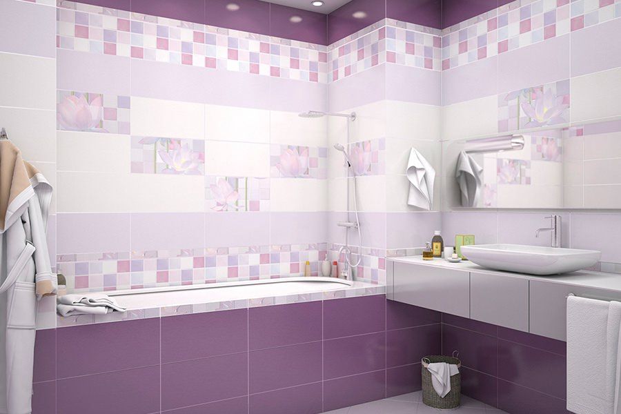 Ванная Комната Сиреневый Цвет Фото