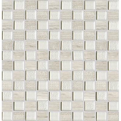 L`antic colonial Mosaics Collection L241709481 Time Text.Silver Wood 29.6x28.6
