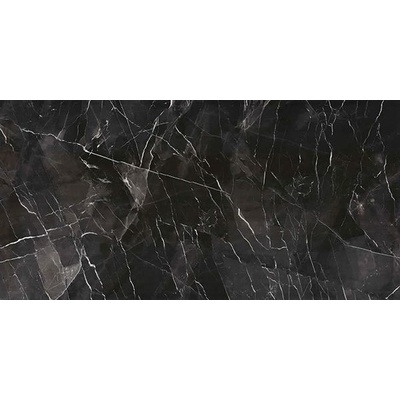 Kutahya Seramik Black Calacatta Kristal Rectified Parlak Nano 60 60x120