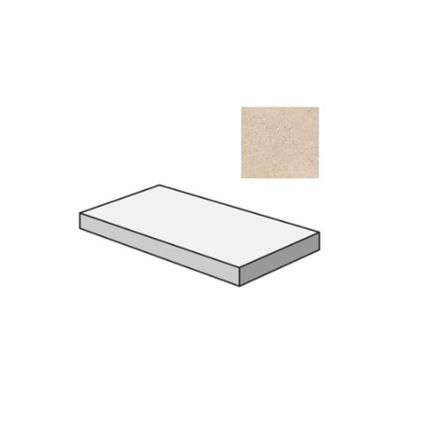 Sant Agostino Logico CSAGSLSA12 Gradone Angolare Sx Sand 33x120