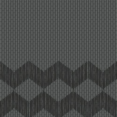 Mutina Tape RETA47 Zigzag Half Black 20,5x20,5