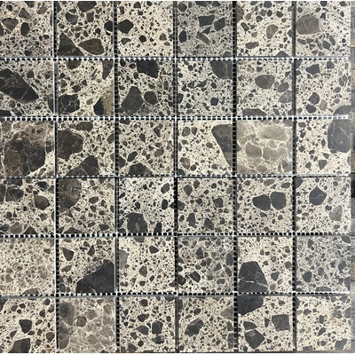 Pixel mosaic Каменная PIX801 Dark Emperador 4.8 30,5x30,5 - керамическая плитка и керамогранит