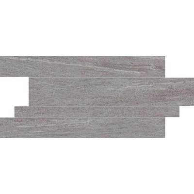 Monocibec Ceramiche Crest 82181 Silver Muretto Mix Naturale Lappata 30x60