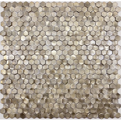 Leedo Alchimia Aluminium 3D Hexagon Brass 8x14x6 29,7x30,6 - керамическая плитка и керамогранит