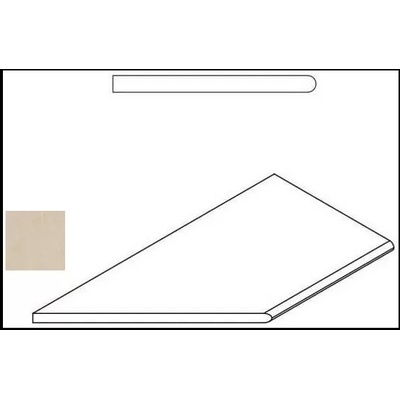 Italon Materia 620090000401 Магнезио Бортик Закругленный Левый 30x60