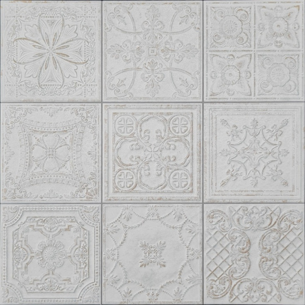 Aparici Gatsby White Pre 20 59,2x59,2 - керамическая плитка и керамогранит