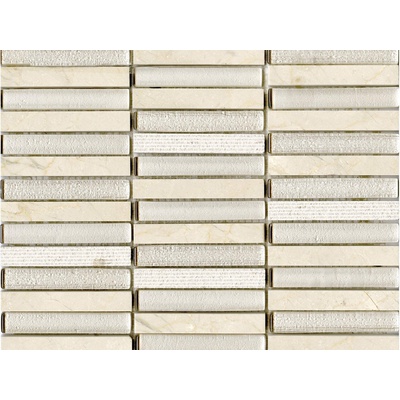 L`antic colonial Mosaicos Time Text Linear Cream 30.5x30