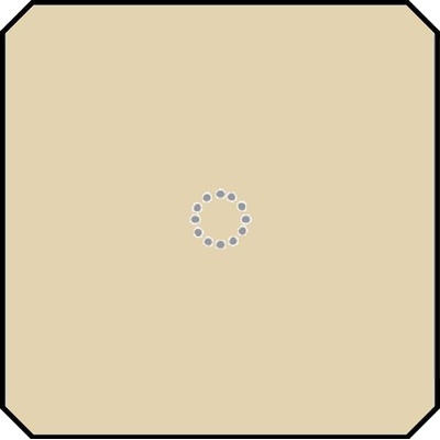 La Diva Maria Ottagono Liscia 1 Magnete Vaniglia L 20x20
