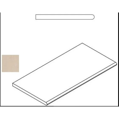 Italon Materia 620090000399 Магнезио Бортик Закруглённый 30x60