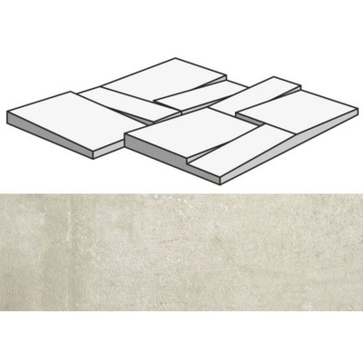 Rex Ceramiche Matieres 755942 Sable Mod Muretto 3D 30x30