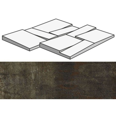 Rex Ceramiche Matieres 755947 Barriq Mod Muretto 3D 30x30