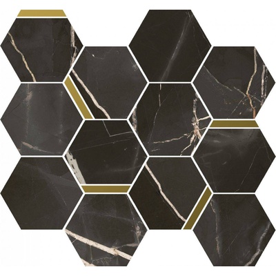 Italon Stellaris 620110000226 Absolut Black Chic 28,3x32,8 - керамическая плитка и керамогранит