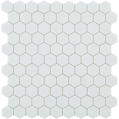 Vidrepur Nordic Hex № 910 Белый (на сетке) 30,7x31,7