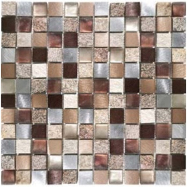 Moreroom Stone Mashup AG186 Glass Stone Aluminum Copper 29,8x29,8