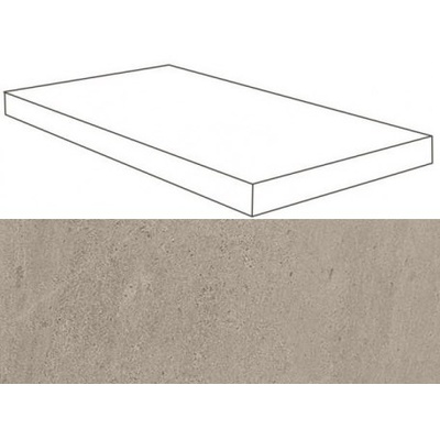 Atlas Concorde Russia Wise 620070001106 Silver Grey Scalino Angolare Sx 33x120