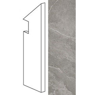 Atlas Concorde Marvel Pro ADX6 Grey Fleury Battiscopa Sag. DX. 7.2x30