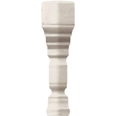 Ceramiche Grazia Epoque TEAD5 Angoli Terminale Deco Bianco Craquele 2x12