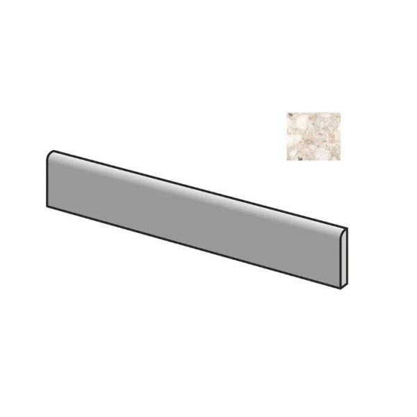 Sant Agostino Venistone CSABVEBE90 Battiscopa 90 Beige 7,3x90