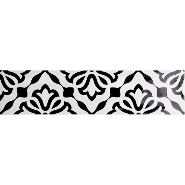 Quintessenza Ceramiche Genesi26 Antracite Lucido Deco 6,5x26,6