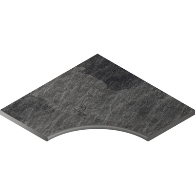 Italon Materia 620090000409 Titanio Бортик Угловой Закруглённый 60x60